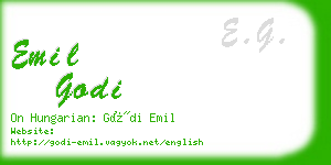 emil godi business card